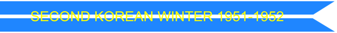 SECOND KOREAN WINTER 1951-1952 US AIR FORCE CAMPAIGN STREAMER SECOND KOREAN WINTER 1951-1952 US AIR FORCE CAMPAIGN STREAMER